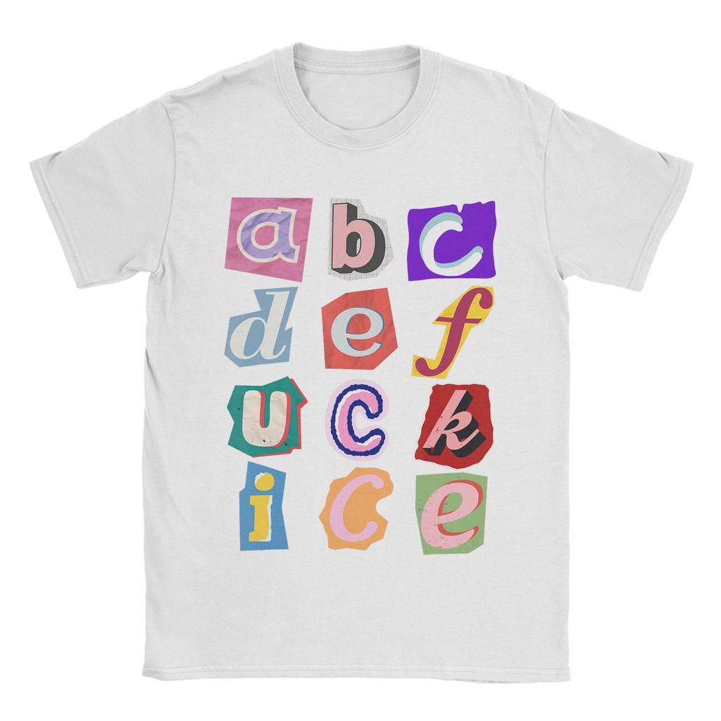 Unisex Abcdefuckice Funny Ice T Shirt  Cotton Tops Leisure Short Sleeve O Neck Tee Shirt XL XL XL TShirt