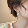 New French Gentle Camellia Earrings for Women Unique Design Personalized Fashion Daily Accessories Party  Birthday Gifts