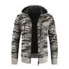 Men's Plush And Thick Camouflage Sweater Men's Clothing Jacket Hooded Cardigan