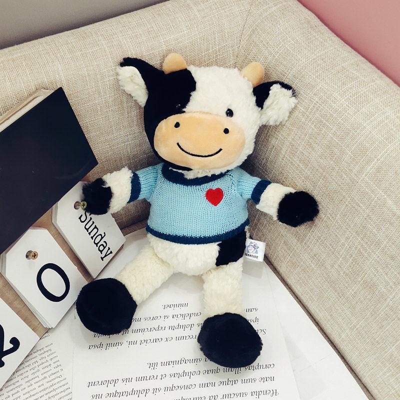 30CM New Cute Animal Cartoon Cows Stuffed Plush Toy Kawaii Cattle Comfortable Soft Toy Children Birthday Present Plush/Nano Doll