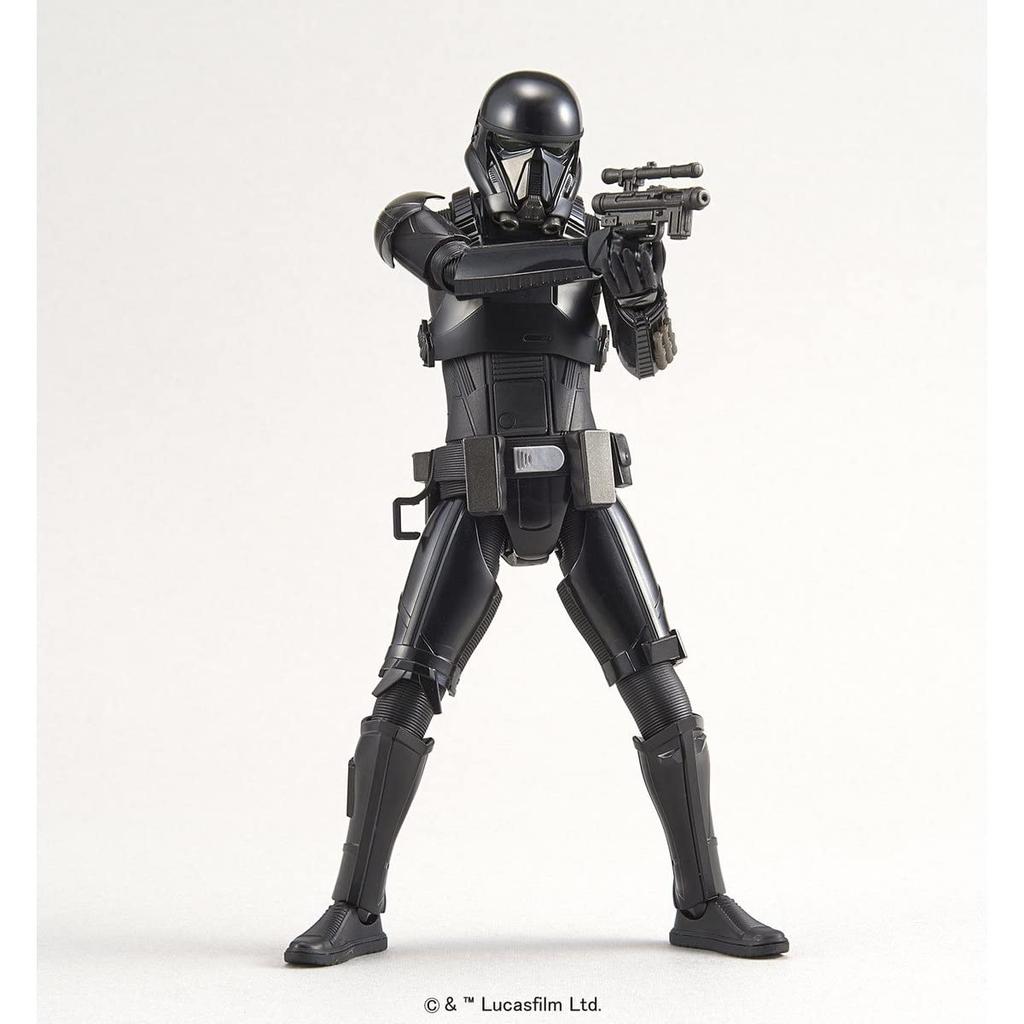 BANDAI SPIRITS Star Wars Death Trooper Scale Plastic Model Black 1/12 Color-coded