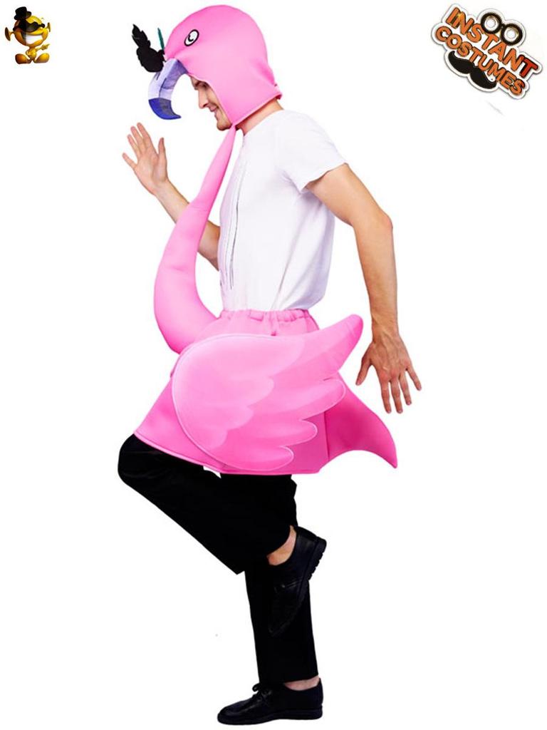 Halloween Rosa Flamingo Kostüm - Bühnen- & Party-Outfit für Erwachsene