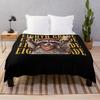 Funny Sixth Grade Teacher Feral Raccoon Back To School Throw Blanket