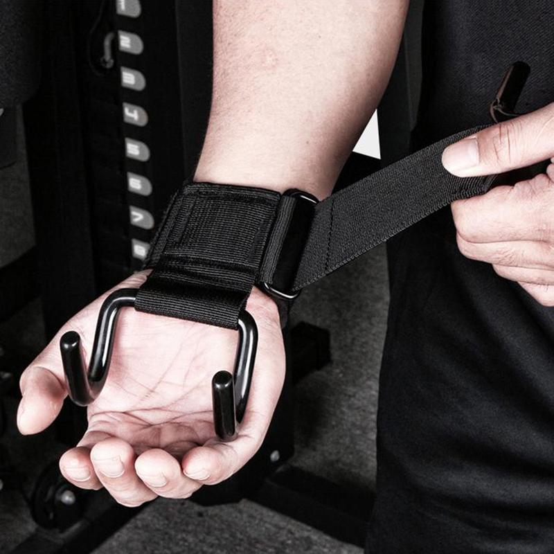 Fitness Vzpírání Chránič dlaně Hák na zápěstí pro shyby Hrazda Sportovní vybavení Silový trénink Pomůcka na ruku Hák