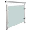 Stainless Steel & Aluminum Glass Baluster Post for Station Guardrails