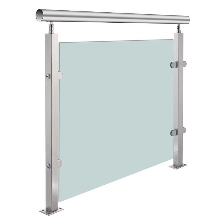 Stainless Steel & Aluminum Glass Baluster Post for Station Guardrails
