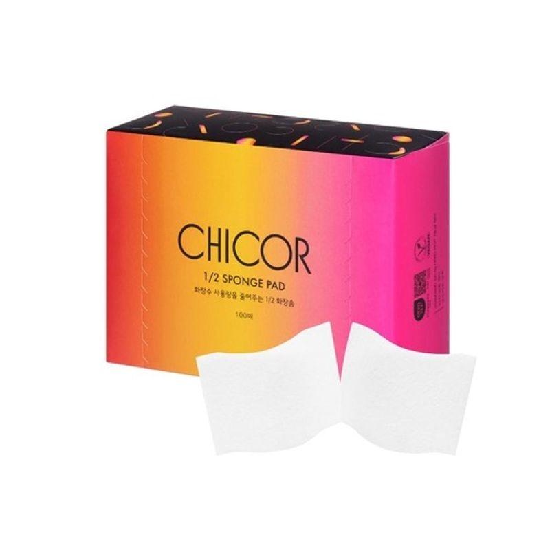Chicor 1/2 Cotton Pads, 100 Sheets 1 2 100 cotton pads