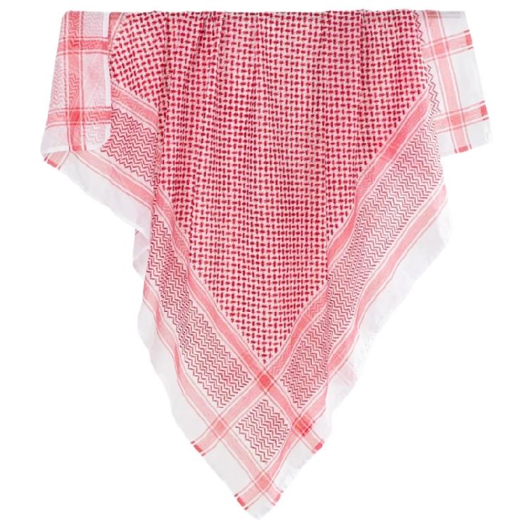 

Desert Shemagh Scarf High Absorb Arab Headscarf Traditional Keffiyeh Bandana Adult Headwrap Arabian Scarf Head Covering червоний
