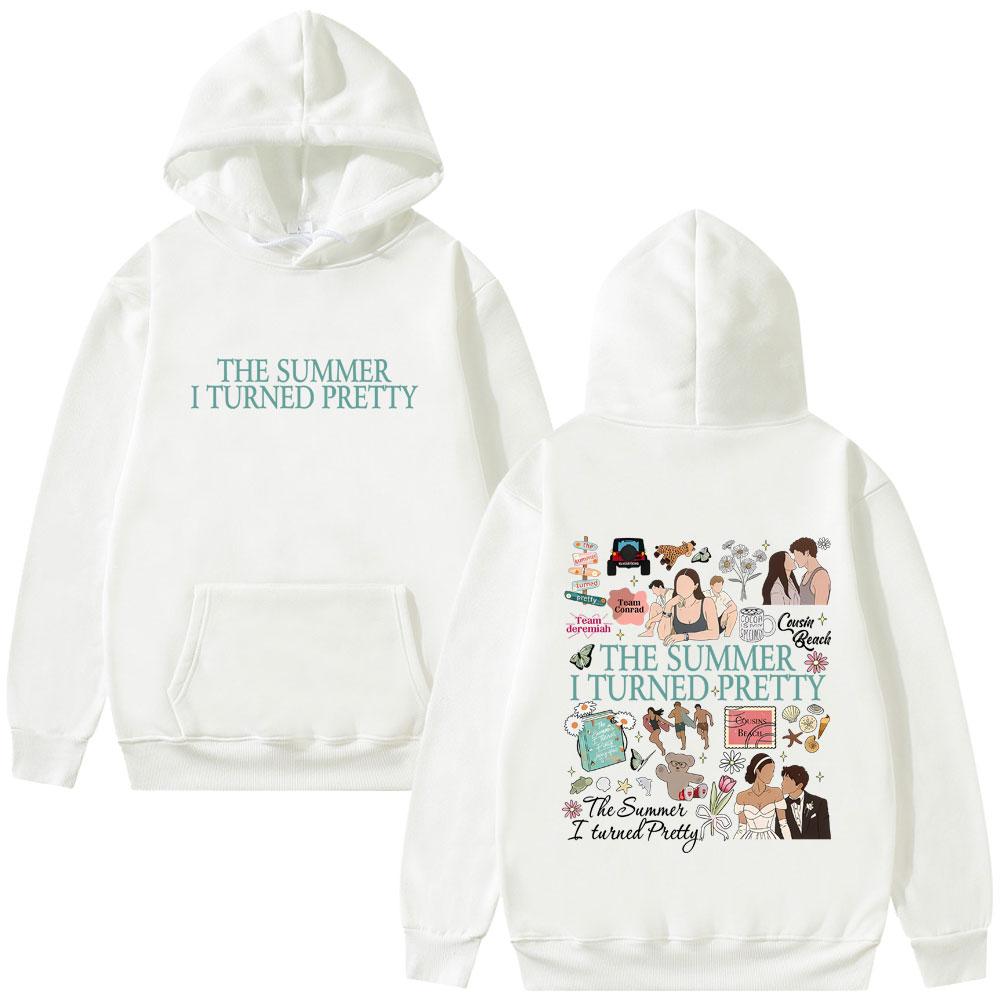 TV Play The Summer I Turned Pretty Double Sided Print Hoodie Men Women Casual Vintage Hooded Sweatshirt Men's Oversized Hoodies