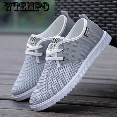 Summer Men's Casual Shoes Trend Breathable Mesh Shoes Hollow