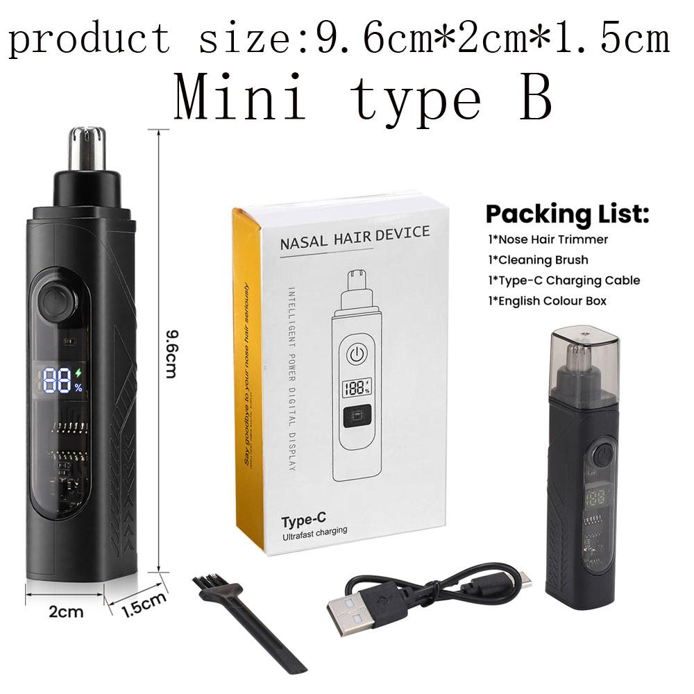 Electric Nose Hair Trimmer For Men Women High Speed Motor Hair Remover Lips Eyebrows Razor R Type Cutter Head Trimmer for Nose