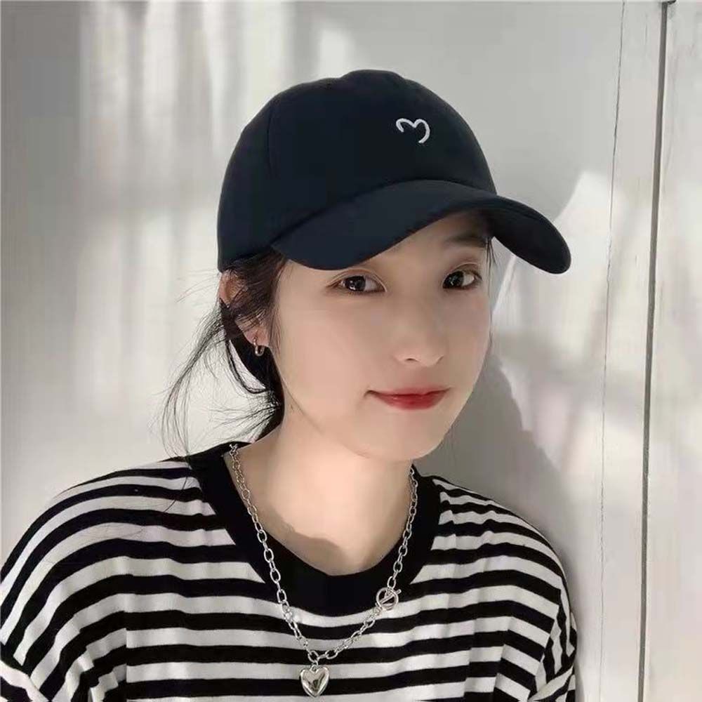 Caps Snapback Love Couple Cap Cotton Peaked Cap Baseball Caps Heart Embroidery Caps Sun Hat
