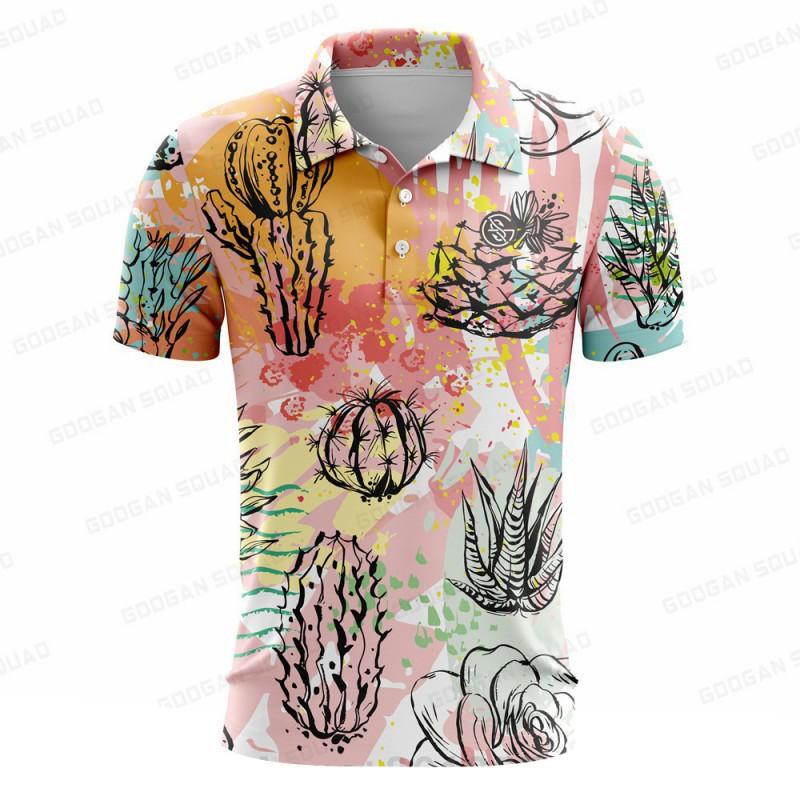 

Men s Golf Shirt Polo T-Shirt Sports Clothing Short-sleeved Top Breathable 8T