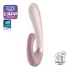 Vibromasseur Point G Avec Stimulateur Clitoris Connecté Chauffant Usb Mauve Heat Wave Satisfyer Cc597777