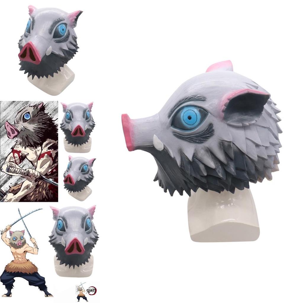 Autentická maska divočáka Hashibira Inosuke z Demon Slayer Kimetsu No Yaiba pro fanoušky anime