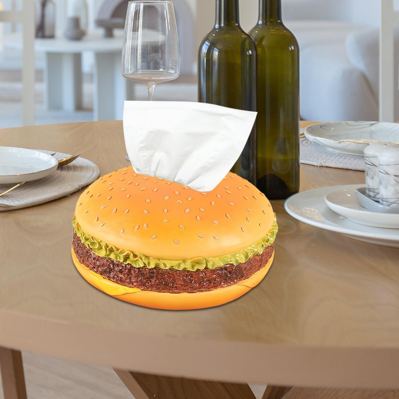 

Настольный держатель для салфеток, коробка для гамбургеров для украшения дома, место для хранения бумажных полотенец, салфетка Round Hamburger
