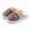 Winter non-slip thick-bottomed home cotton slippers couple home indoor warm soft-bottomed wear-resistant plush slippers