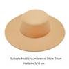 Wide Brim Felt Hat Hepburn Style Panama Hat New Flat-top Cap  Jazz