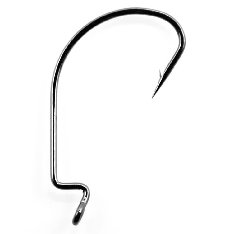 Freel Offset Hook 100-Piece Set Worm Fishing Black Bass Rock Fish Bottom Octopus
