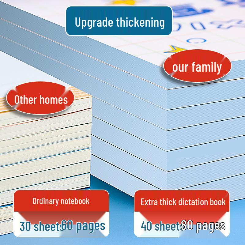 Elementary Chinese Pinyin & English Dictation Book for Grades 1-2