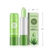 Aloe Vera Ruj Renk Değiştiren Dudak Balsamı Onarıcı Nemlendirici Su Geçirmez Kurutma Önleyici Sıcaklık Değiştiren Ruj