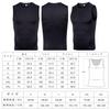 HedingRed Sleeveless Compression Tank Breathable and Sports Undershirt for Training and Men's Top, Quick-Drying Fitness, HR1981blk-M