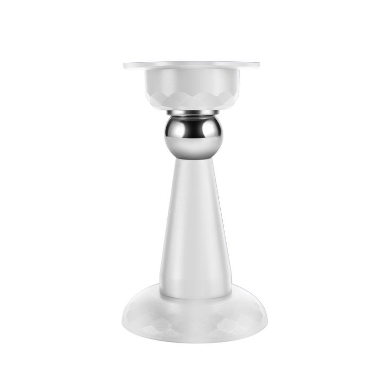 Punch-Free Magnetic Door Stopper with Anti-Collision Silicone Bumper for Bathroom and Bedroom