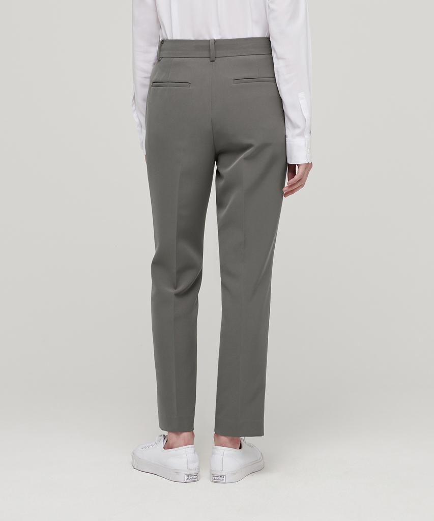 MUSINSA STANDARD WOMAN Women'S Fluid Slim Straight Slacks [Warm Gray]