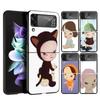 Y-Yoshitomo Nara Phone Case For Samsung Galaxy Z Flip 7 6 5 4 3 5G Cover ZFlip7 ZFlip6 ZFlip4 ZFlip5 ZFlip3 Coque Fundas Galaxy