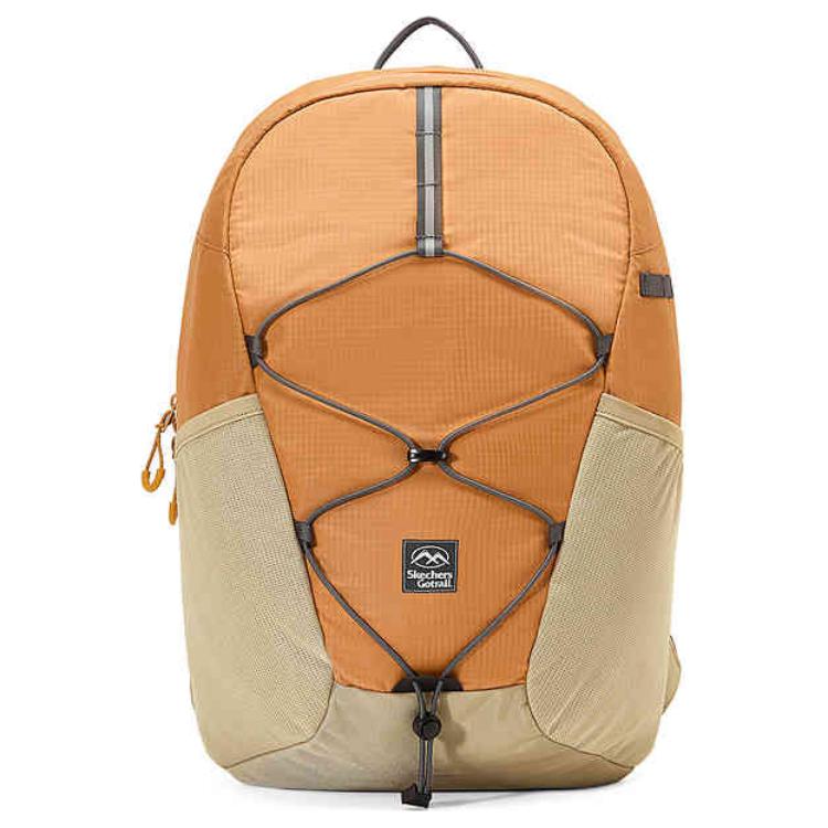 Skechers Go Trial Series Logo Fabric Outdoor Backpack Unisex Backpack Honey-Yellow P225U012-021E Honey Yellow