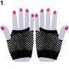Lady Elastic Dance Costume Dance Party Fingerless Fishnet Mesh Hollow Gloves