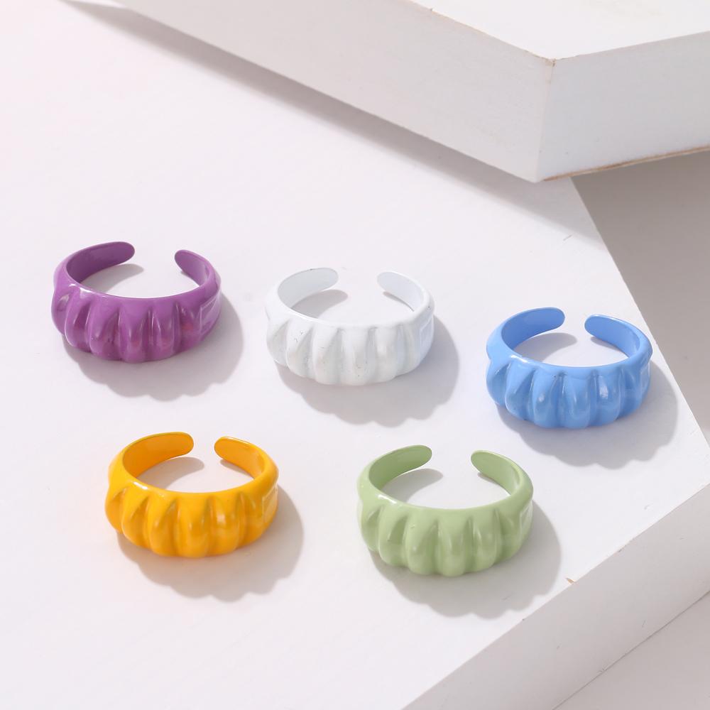 Otevírací prsten Dámské šperky Jednoduchý Elegantní Módní Otevírací Nastavitelný Prsten Dárek