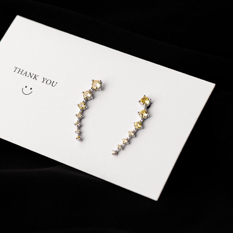 Banyan Tree S925 Silver Zircon Earrings - Elegant & Stylish Ear Hooks for Women