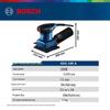 Bosch GSS 140 A Professional Orbital Sander CN plug (adapter included)