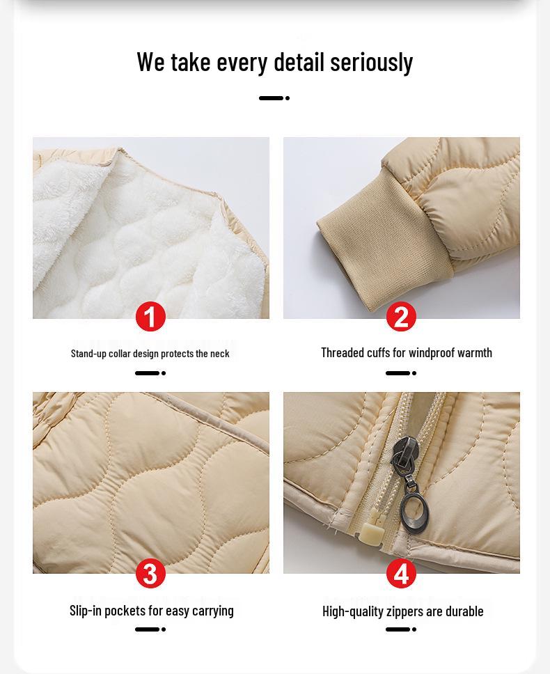 2025 Trendy Petite Cotton Jacket for Autumn/Winter - Lightweight Quilted Inner Wear