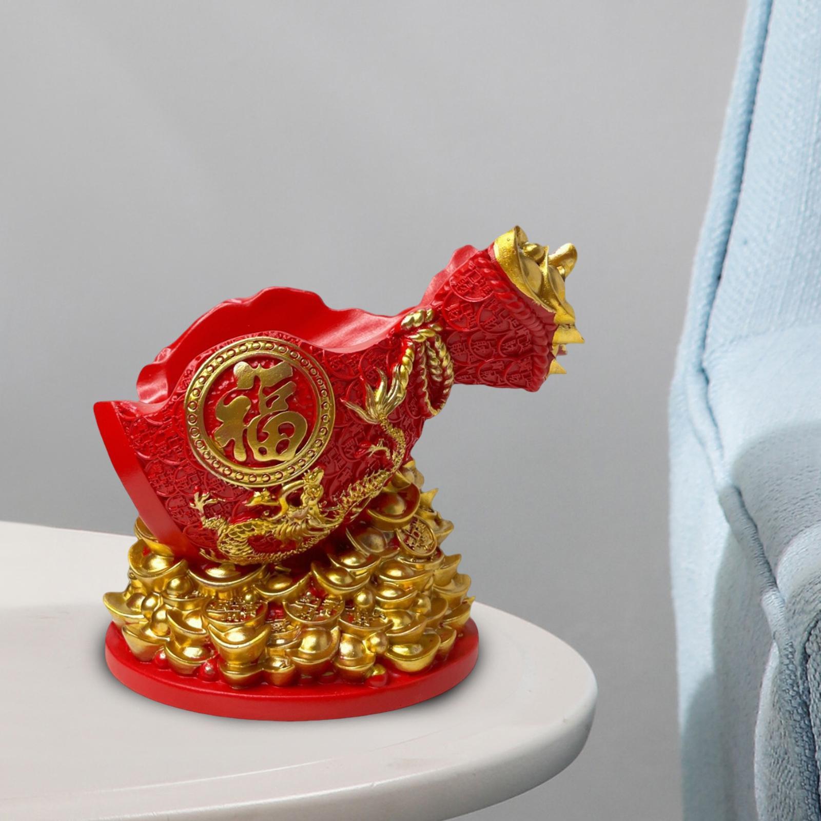 

Chinese Bottle Holder Bottle Rack Photo Props Home Decoration Resin червоний