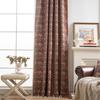 Farmhouse Rustic Ginkgo Leaf Jacquard Curtains Tassel Decor Semi-blackout Finished Window Drapes Bedroom Dining Room Home Decor
