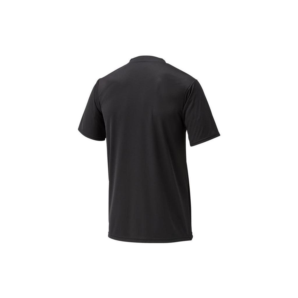 Asics Logo Print Round Neck Casual Sports Short Sleeve T-Shirt Men T-Shirts Black 2121A144-001