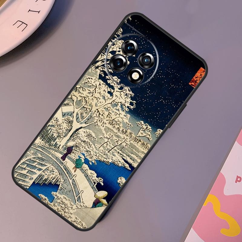 Japanese Ukiyo-e Art Case For OnePlus Nord CE 2 Lite 3 2T N30 N20 N10 OnePlus 11 12 10T 12R 10R 8 9 10 Pro Cover