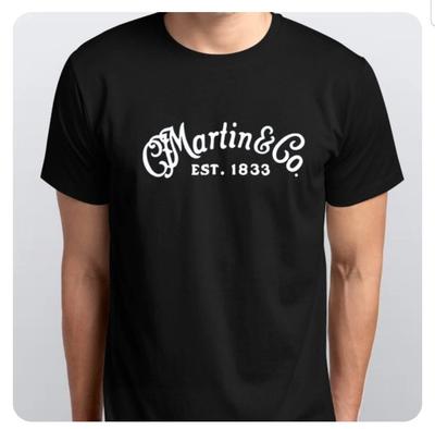 Men's and Women's T-shirts MARTIN GUITARS NEW T-SHIRT All Sizes  Black White
