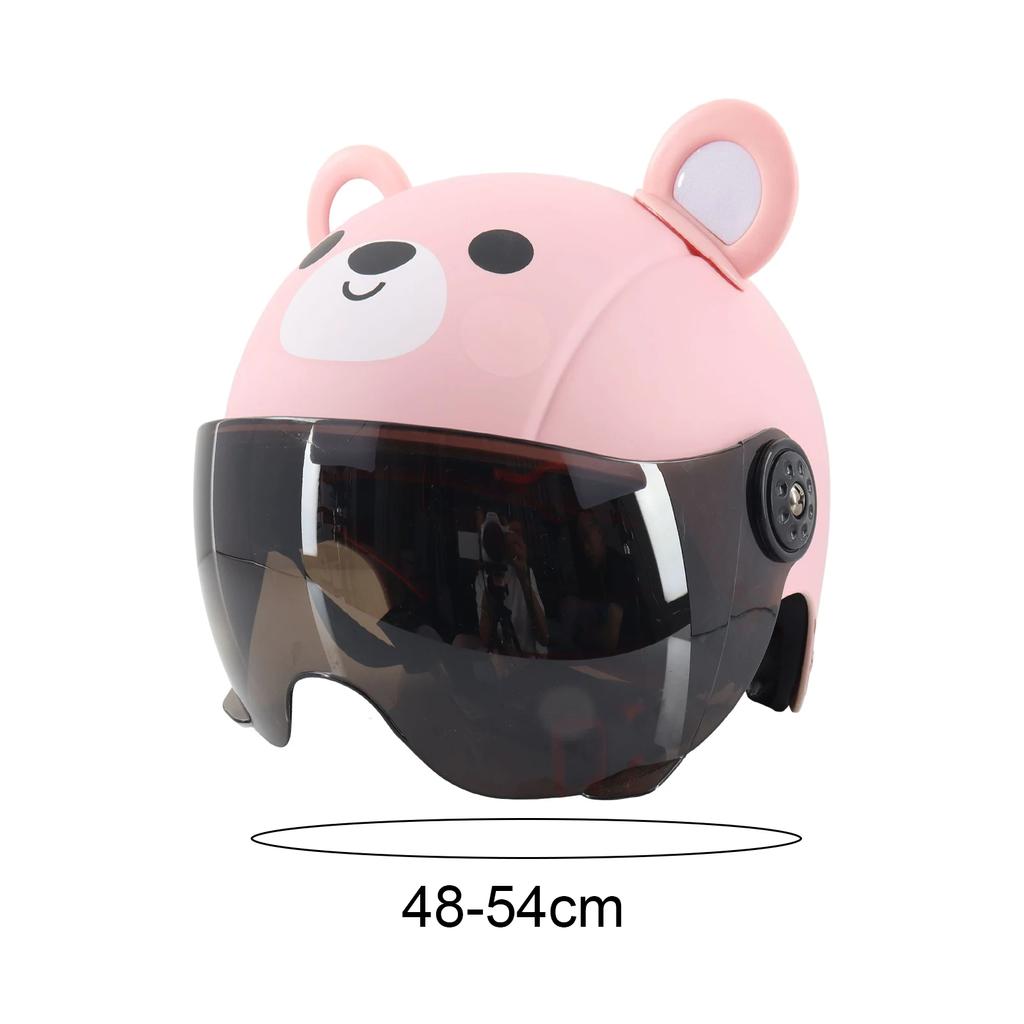 Casco de Montar para Niño Ajustable Apariencia Adorable Ultraligero Absorbente de Impactos ABS Casco de Seguridad para Patineta Bici de Niño para Niño