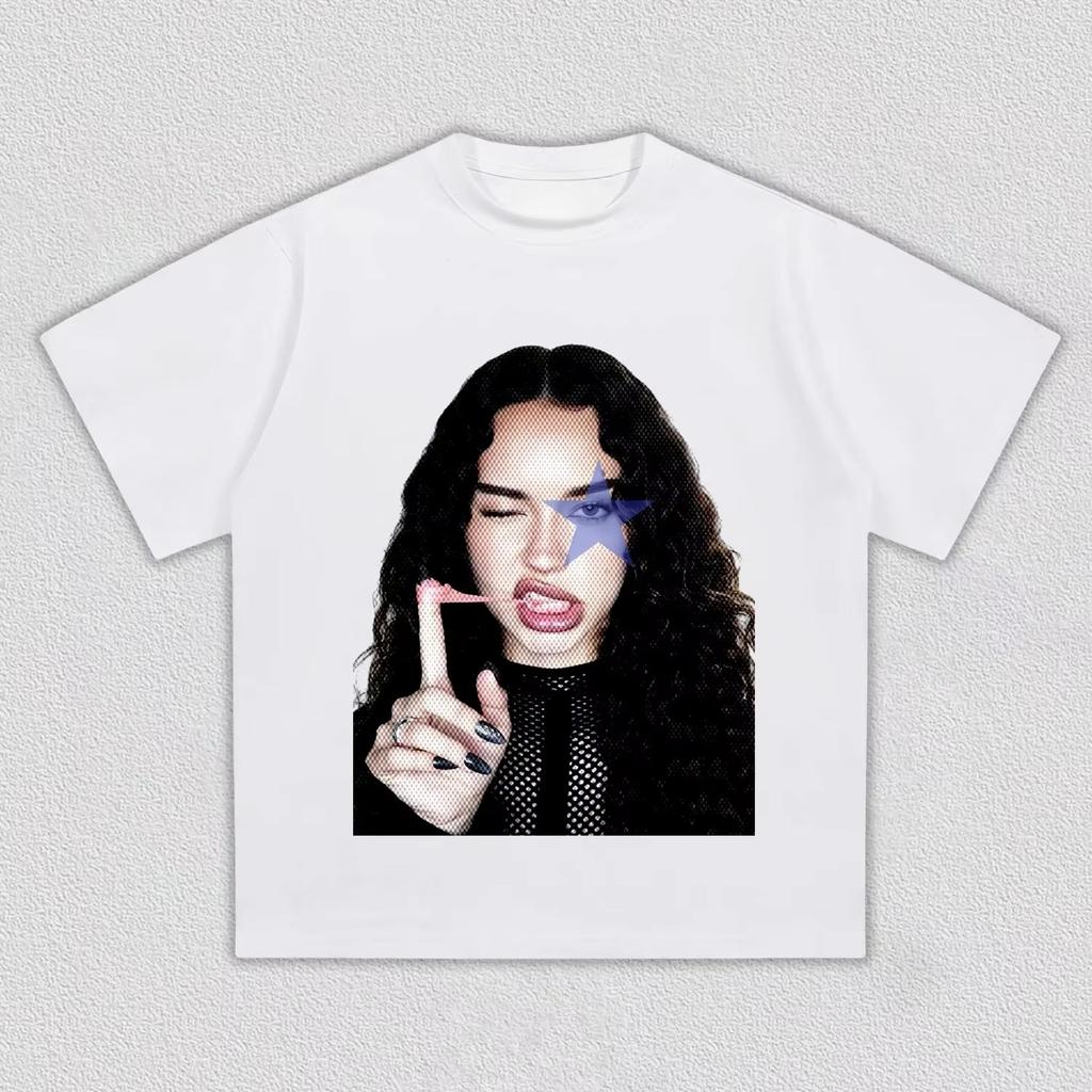 Summer Portrait Pattern Printed Pure Cotton Tshirt For Unisex And Unisex Fashionable Pure Cotton Tshirt Versatile Casual Wear