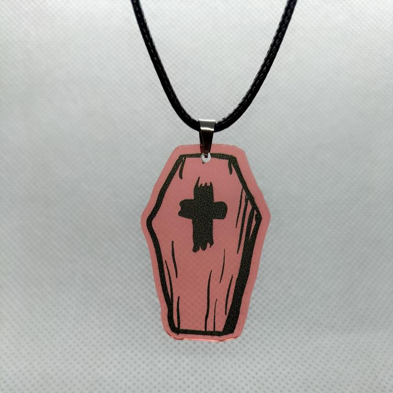Acrylic Bat Pendant Necklaces for Women Girl Minimalist Rope Chain Choker Halloween Animal Necklace Jewelry Collier