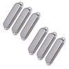 Classy-6Pcs Chrome Metal Sealed ST Strat Guitar Pickup Covers For Stratocaster