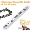 1/4'' Bar Groove 3/8P" File Guide Chain Saw Chainsaw Medium-Carbon Steel Brand New Lightweight Nobby Practical