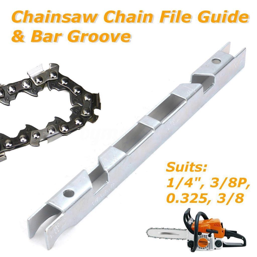 1/4'' Bar Groove 3/8P" File Guide Chain Saw Chainsaw Medium-Carbon Steel Brand New Lightweight Nobby Practical