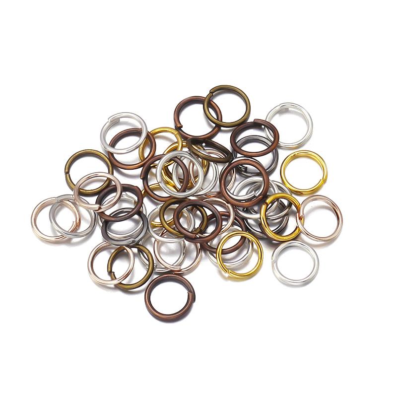 50-200pcs/Lot 3-20mm Open Single Loops Jump Rings Split Rings For Jewelry Finding Making DIY Accessories Connectors Supplies