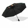 Mechanical Crab Emblem pattern umbrella, portable and foldable design, 8 ribs, a casual accessory for Halloween, Christmas, and birthday gifts.
