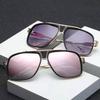 Fashion Sun Glasses Outdoor Toad Mirror Double Beam Decoration Glasses Sunglasses for Men