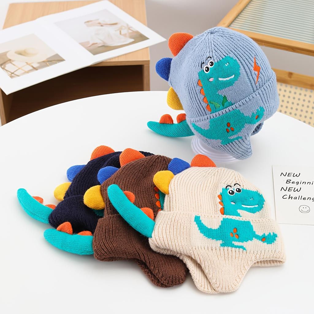 Boys And Girls Cute Dinosaur Thick Warm Ear-Protecting Hat